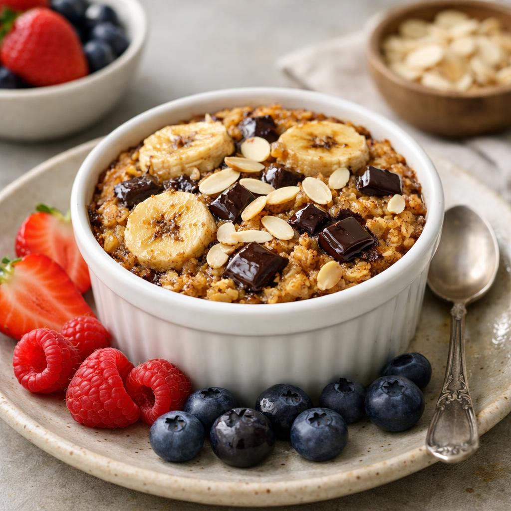 Zapečená ovesná kaše