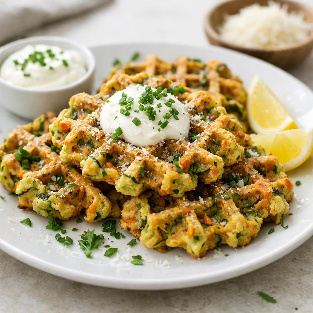 Mrkvovo-cuketové vafle