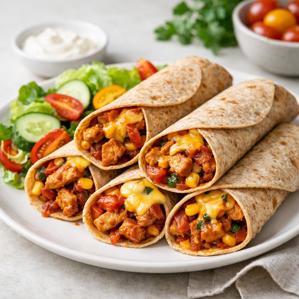 Tortilly s krůtím masem