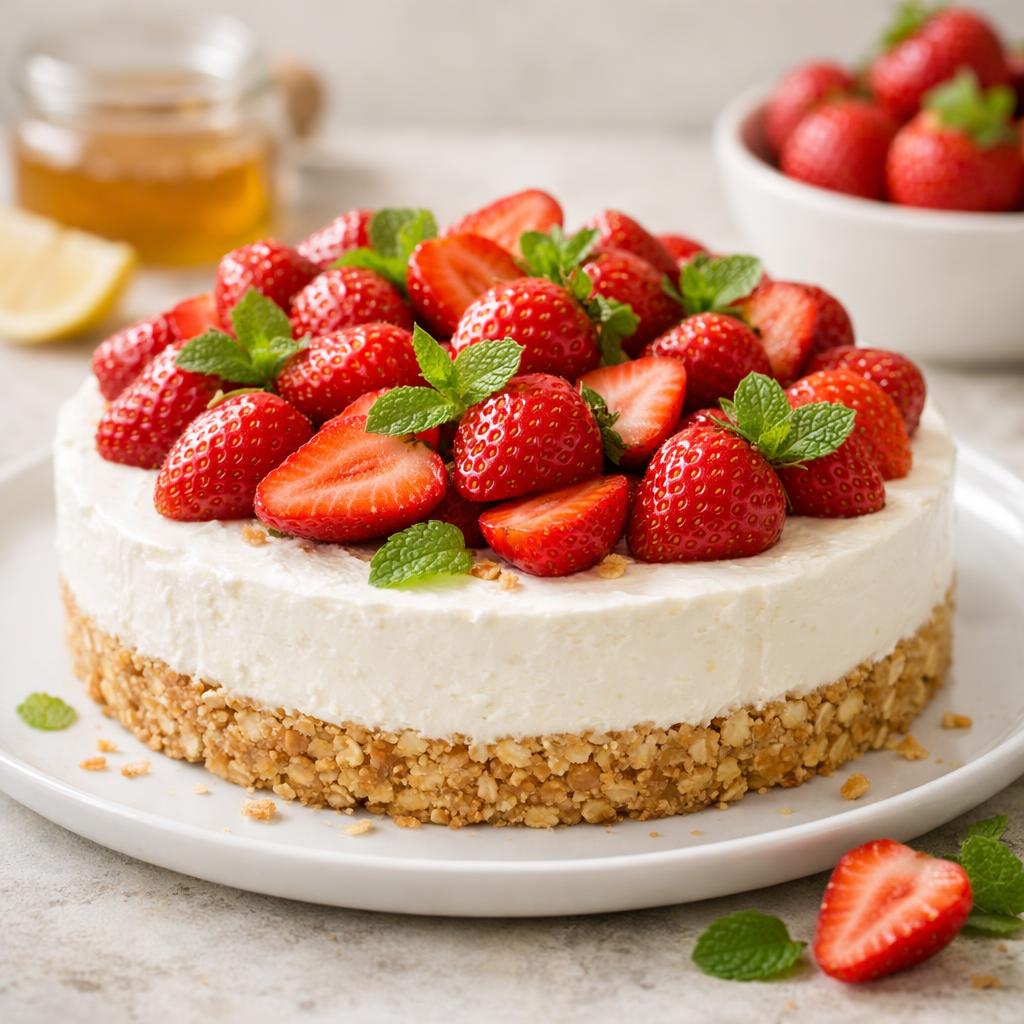 Nepečený tvarohový dortík