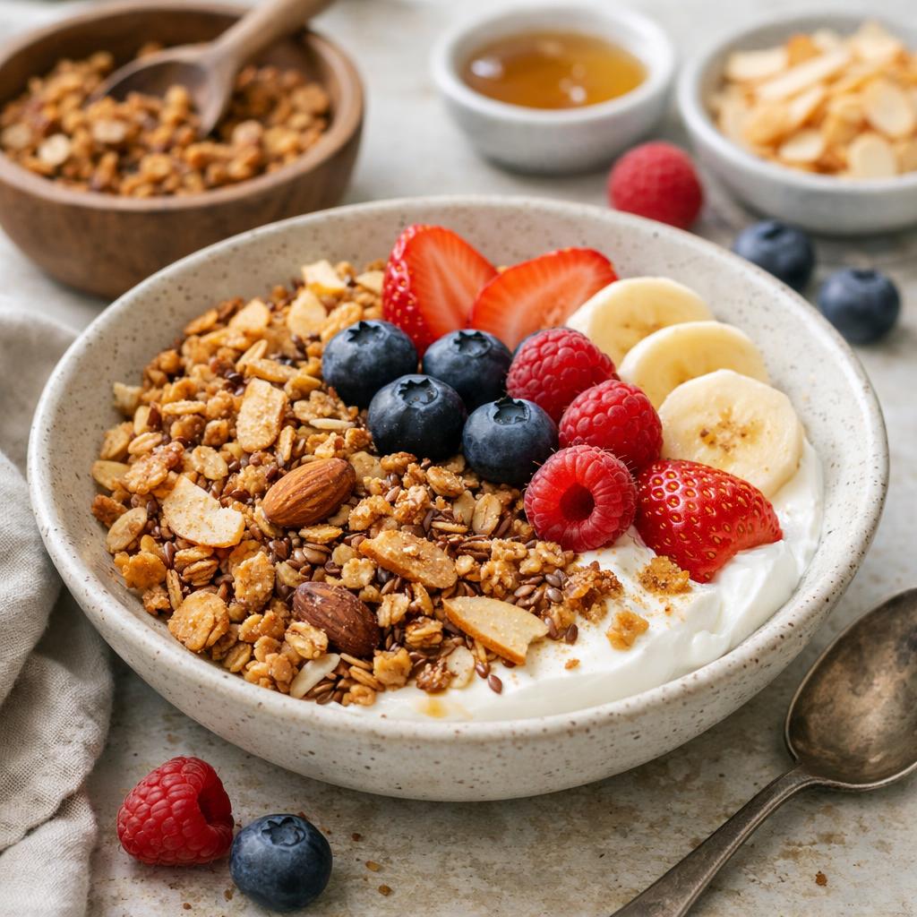 Rychlá granola z pánve